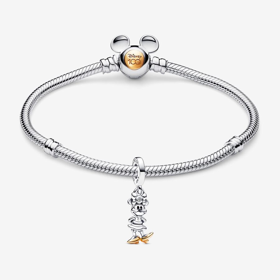 Bracelet Composé Minnie Disney 100e anniversaire Diamant et Or 585/1000e image number 0